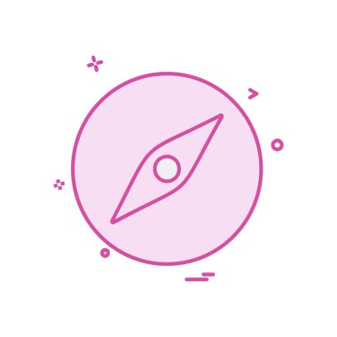 Pusula Simgesi Tasarım Vektörü