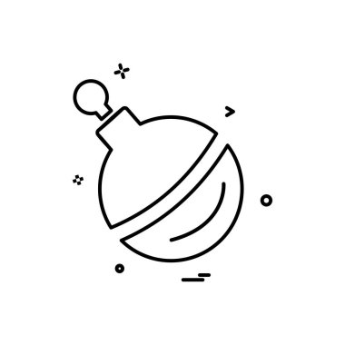 Noel top simge tasarlamak vektör