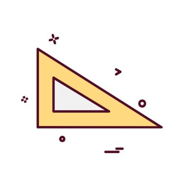 Geometri ölçek simge tasarlamak vektör