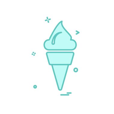 Dondurma simge tasarlamak vektör