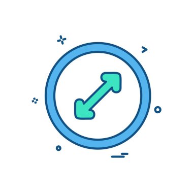 Ok simgesi tasarım vektörü