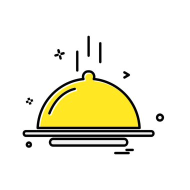 Gıda simgesi tasarım vektörü