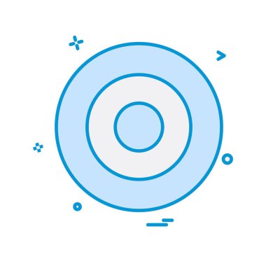 Hedef simge tasarım vektörü