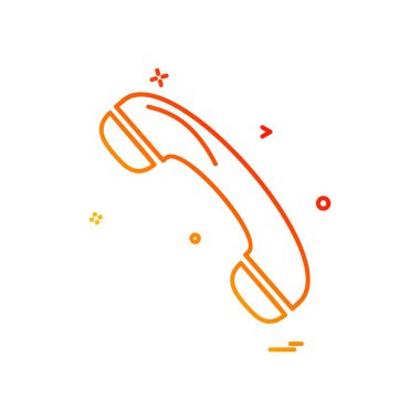 Telefon simgesi tasarım vektörü