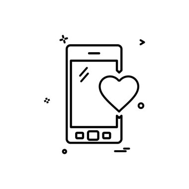 Akıllı telefon simge tasarlamak vektör 