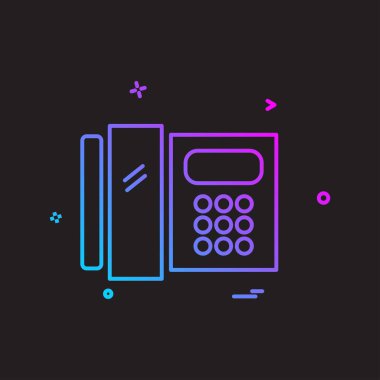 Telefon simgesi tasarım vektörü