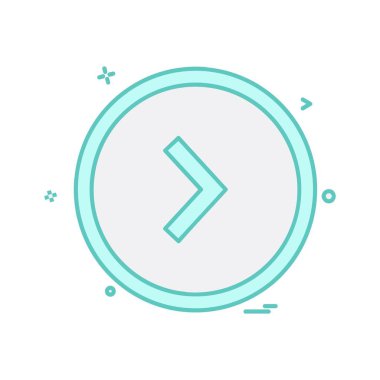 Sağ ok simge tasarlamak vektör