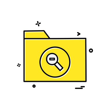 Klasör simgesi tasarım vektör illustr