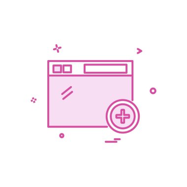 Web yerleşim simgesi tasarım vektörü