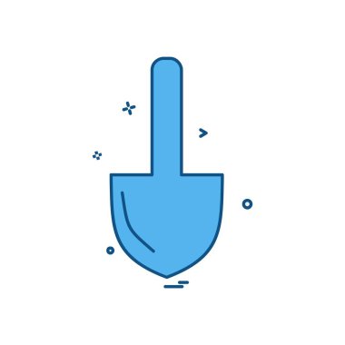 İş aracı simgesi tasarım, renkli vektör çizim