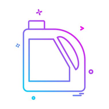 Şişe simgesi tasarım, renkli vektör çizim