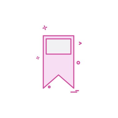 Yer işareti etiket simge tasarlamak vektör