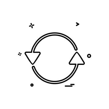 Sıfırlama simge tasarlamak vektör