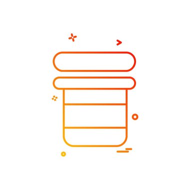 Gıda simgesi tasarım vektörü