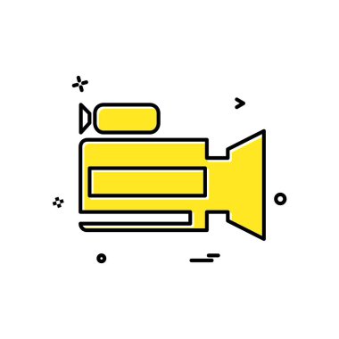 Kamera simgesi tasarım vektörü