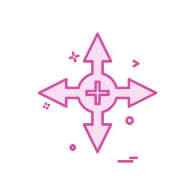 Ok simgesi tasarım vektörü