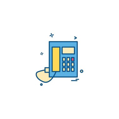 Telefon simgesi tasarım vektörü 