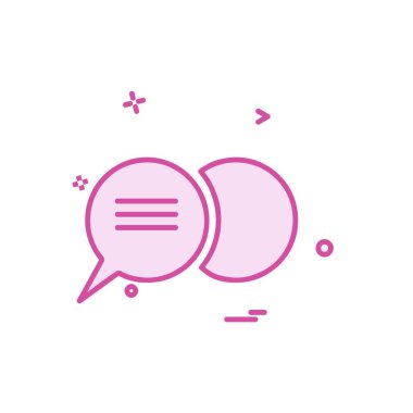 İleti simgesi tasarım vektörü