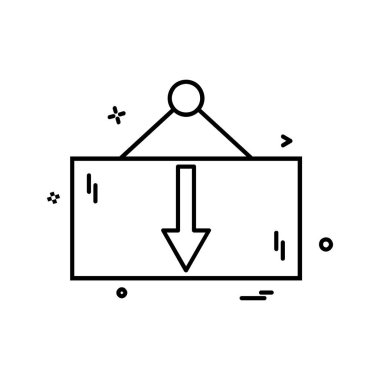 Çerçeve simgesi tasarım vektörü