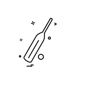 Kriket simge tasarlamak vektör 