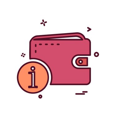 m-cüzdan simgesi tasarım, vektör çizim