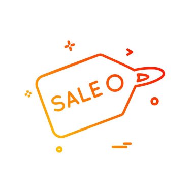 Satış etiketi tasarım vektörü