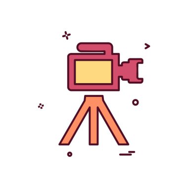 Kamera simgesi tasarım vektörü