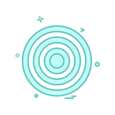 Hedef simge tasarım vektörü 