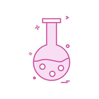 Şişesi simgesi tasarım, renkli vektör çizim