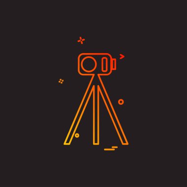 Kamera simgesi tasarım vektörü