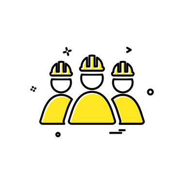 Grup avatar simge tasarlamak vektör