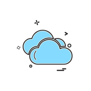 Hava simgesi tasarım vektörü