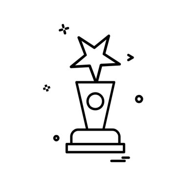 Ödül simgesi tasarım vektörü