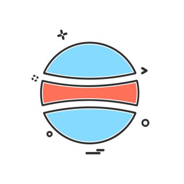 Topu simge tasarlamak vektör