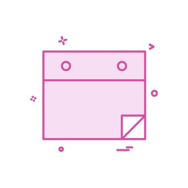 Web yerleşim simgesi tasarım vektörü