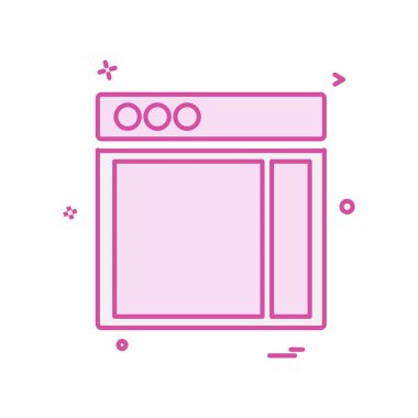 Web düzen simge tasarlamak vektör