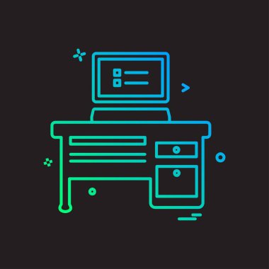 Bilgisayar simgesi tasarım vektörü