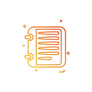 Belge simgesi tasarım vektörü