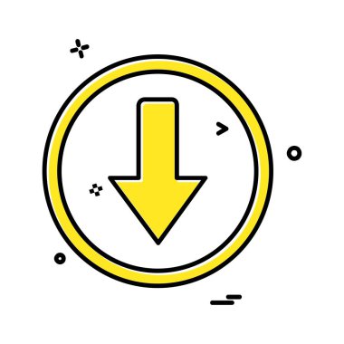 Ok simgesi tasarım vektörü