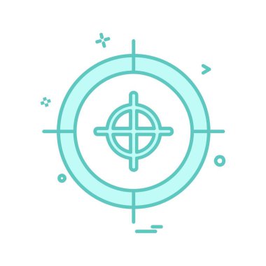 Hedef simge tasarlamak vektör