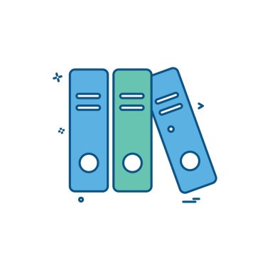 dosya klasör belge simge vektör tasarımı