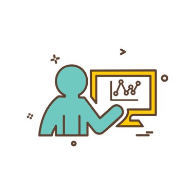 İş grafik simge tasarlamak vektör