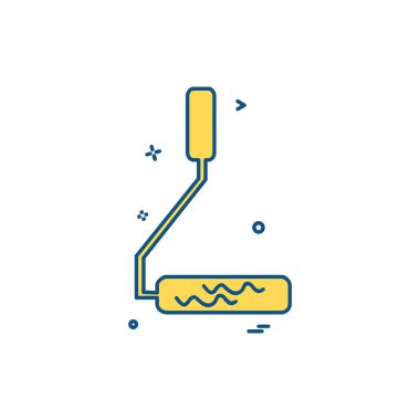 Donanım aracı simgesi tasarım, renkli vektör çizim 