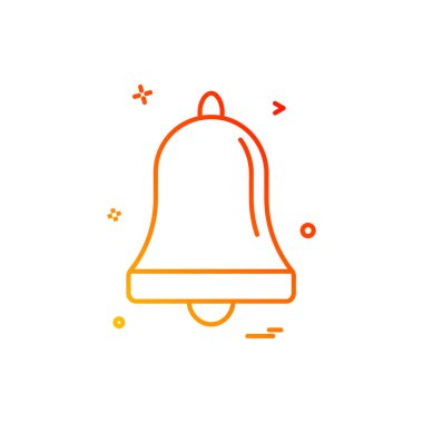 Çan alarm halka simge vektör tasarımı 