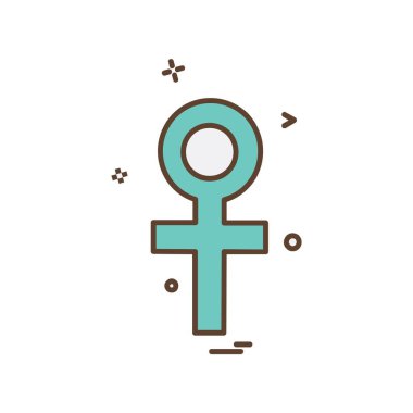 Kadın simge tasarlamak vektör