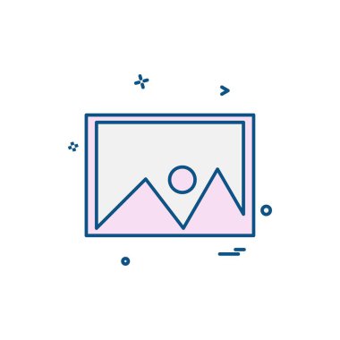 Mobilya simgesi tasarım, renkli vektör çizim