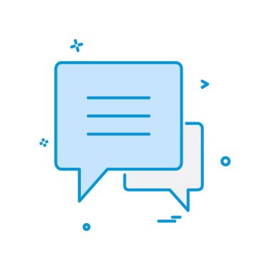 Sohbet simgesi tasarım vektörü