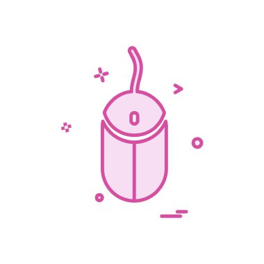 Bilgisayar fare düz simge vektör çizim 