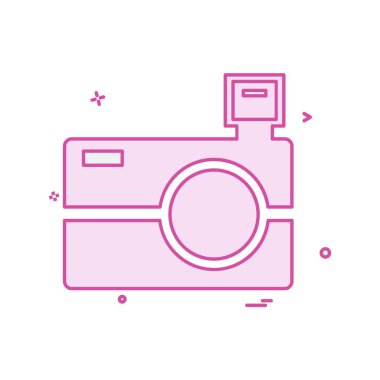 Kamera simgesi tasarım vektörü