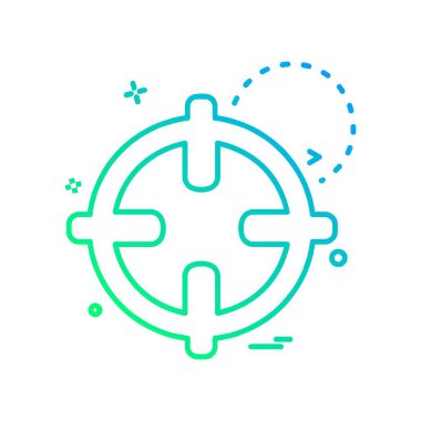 Hedef simge tasarlamak vektör